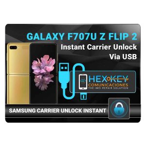 F707U Z Flip 2 Samsung Instant USB Carrier Unlock