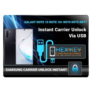 Note 10 Note 10+ N970 N975 N977 Samsung Instant USB Carrier Unlock