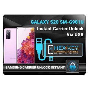S20 SM-G981U Samsung Instant USB Carrier Unlock